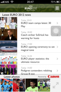 euro 2012 ios