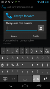 call fowarding