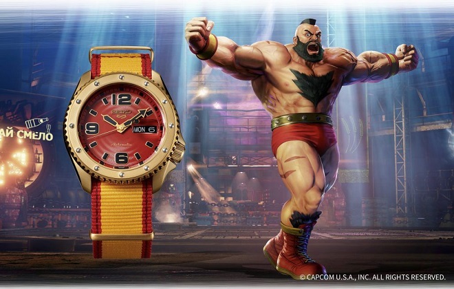 นาฬิกา Seiko 5 รุ่น ZanGief จาก Street Fighter V