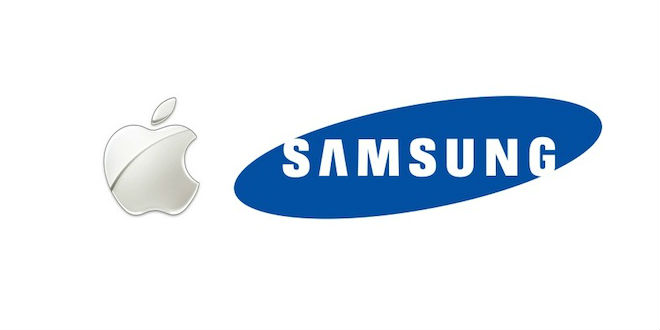 apple samsung logo