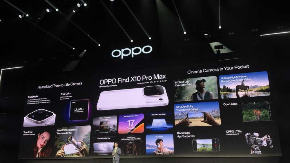 สไลด์ AI Mind Suggest ในงานเปิดตัว OPPO Find X10