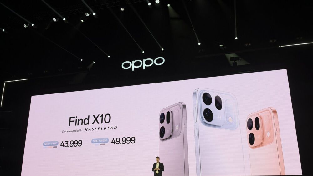 สไลด์ราคา OPPO Find X10 12+256GB และ 12+512GB