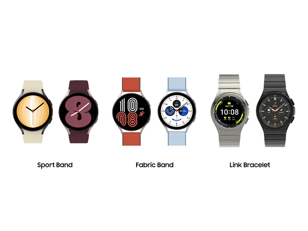 Galaxy Watch 4 กับสาย Smart Band / สาย Farbic Band/ สาย Link Bracelet